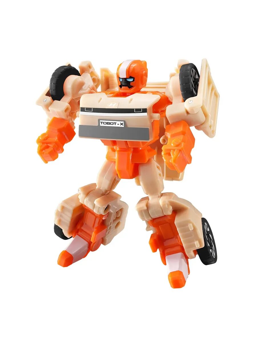 Робот-трансформер TOBOT X, пластик, складной механизм, превращается в автомобиль, 11 см — фото 1