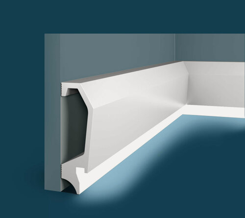 Изображение товара Плинтус под подсветку 9 шт. PX034, 120х22х2000мм, Экополимер Cosca Decor