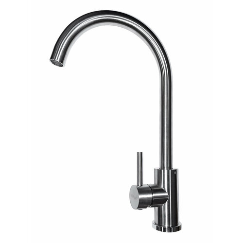 Смеситель для кухни Hoffger 385 Satin, нержавеющая сталь сатин