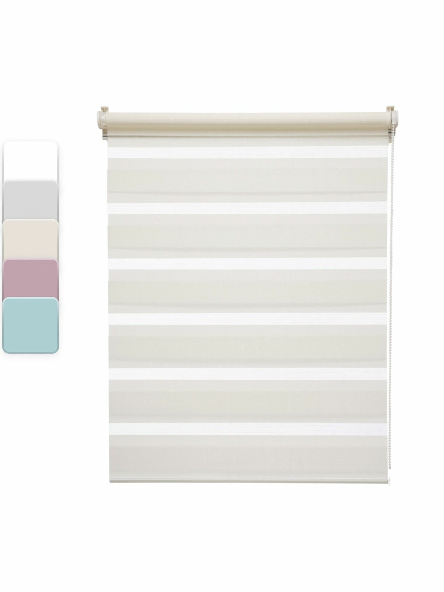 Штора рулонная день-ночь Inspire Peter 55x160 см экрю Cream 5