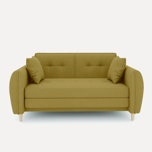 Изображение товара Диван Direct Hall "Анита", механизм трансформации "Улитка", горчичный