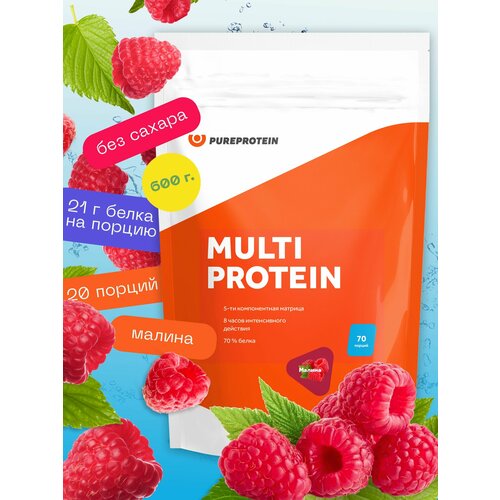 Протеин Мультикомпонентный Pureprotein 600 гр./Малина