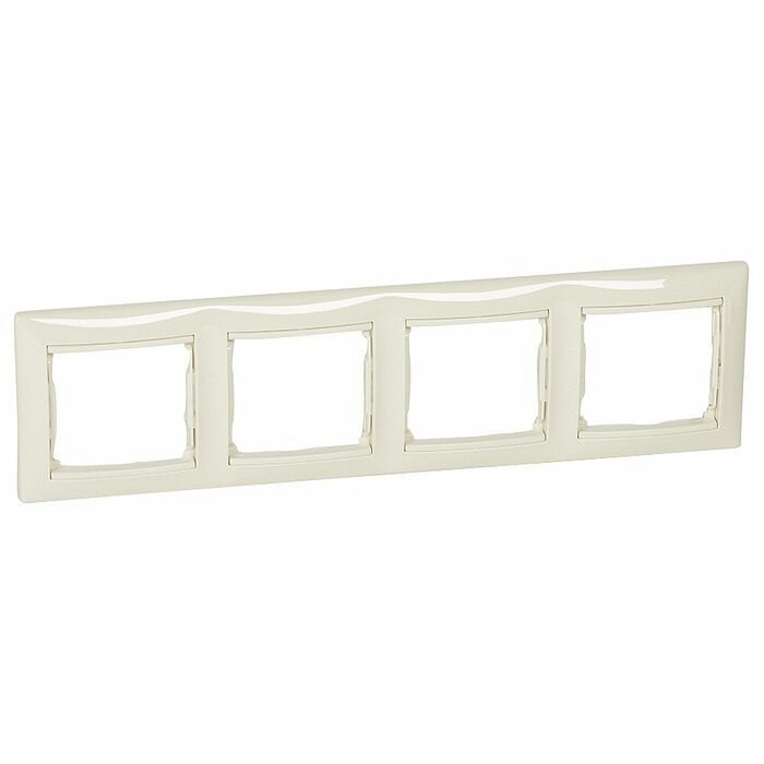 Рамка 4 поста Legrand VALENA CLASSIC, слоновая кость, 774354