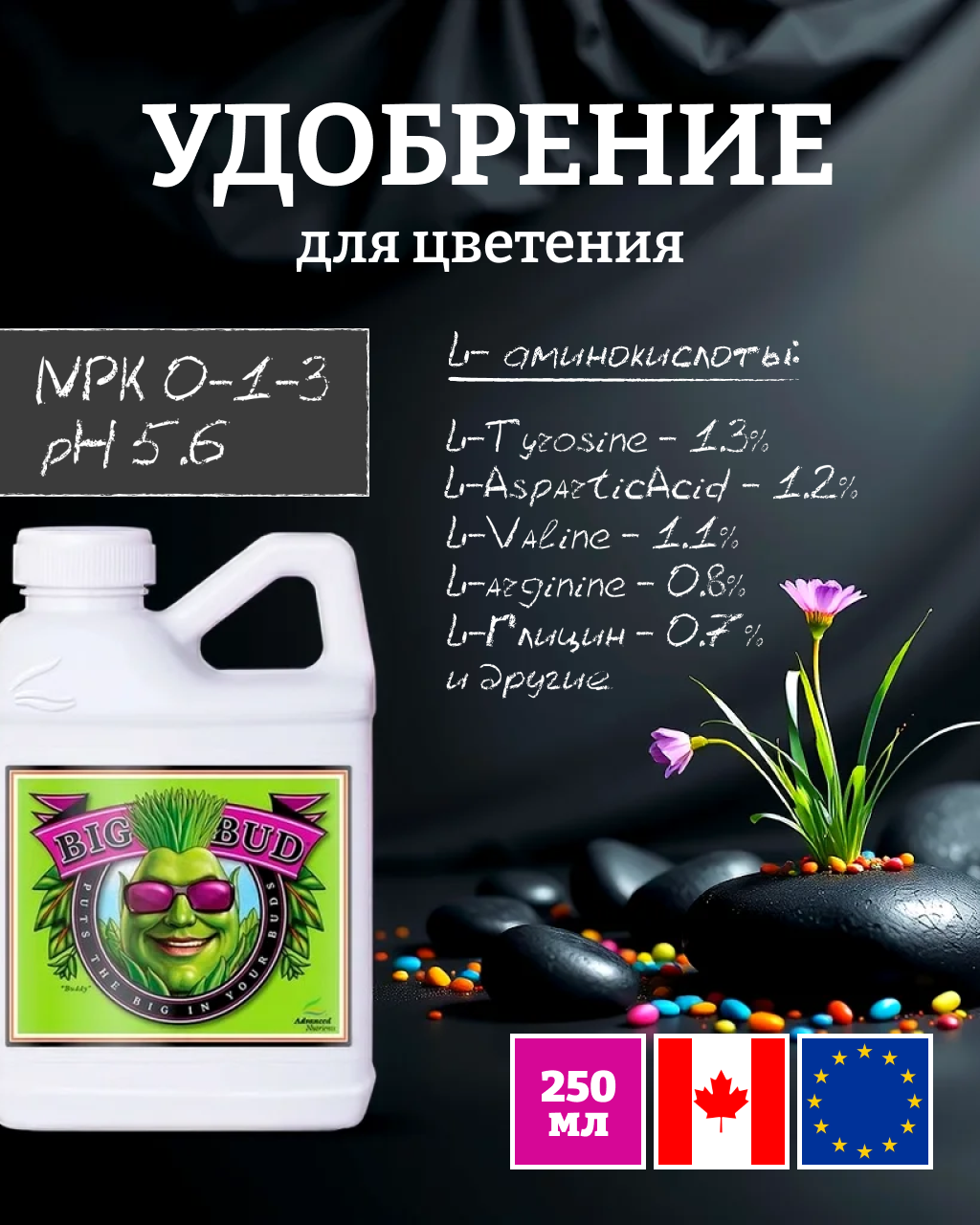 Удобрение для цветения Advanced Nutrients Big Bud Liquid 250 мл.