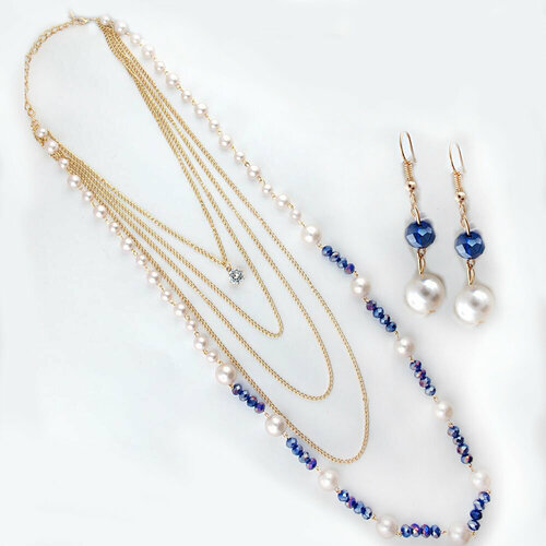 Комплект бижутерии Эстет жемчуг имитация 1580₽