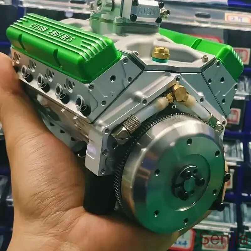 Рабочая модель бензинового двигателя V8 OHV 44cc (1/6), 4-тактный с водяным охлаждением
