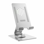 Подставка для планшета Momax Fold Stand Rotatable Phone & Tab Stand KH5 - (Серебристый) - изображение