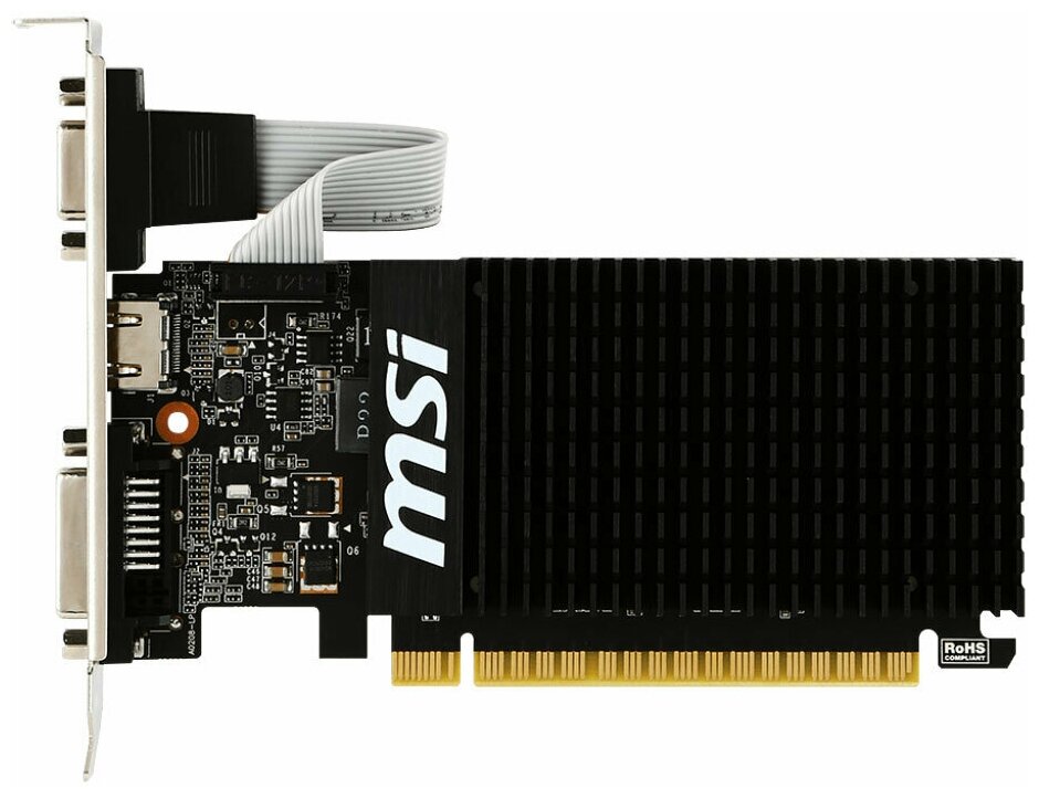 Видеокарта MSI GeForce GT 710 (GT 710 1GD3H LP), Retail