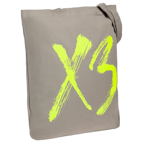 фото Сумка-шоппер «хз», серая соль