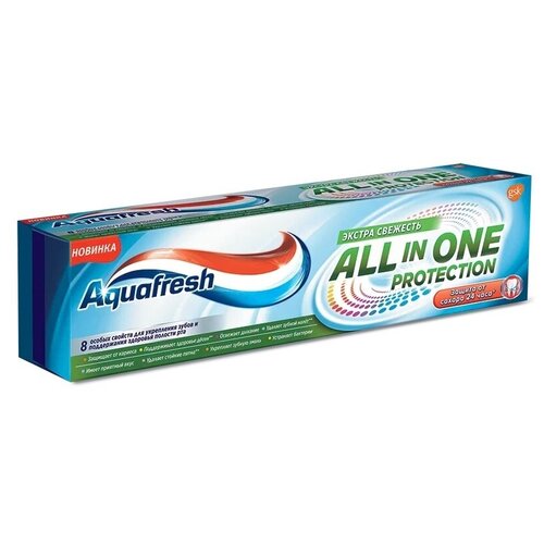Купить Зубная паста Aquafresh All-in-One Protection Экстра Свежесть, 75 мл