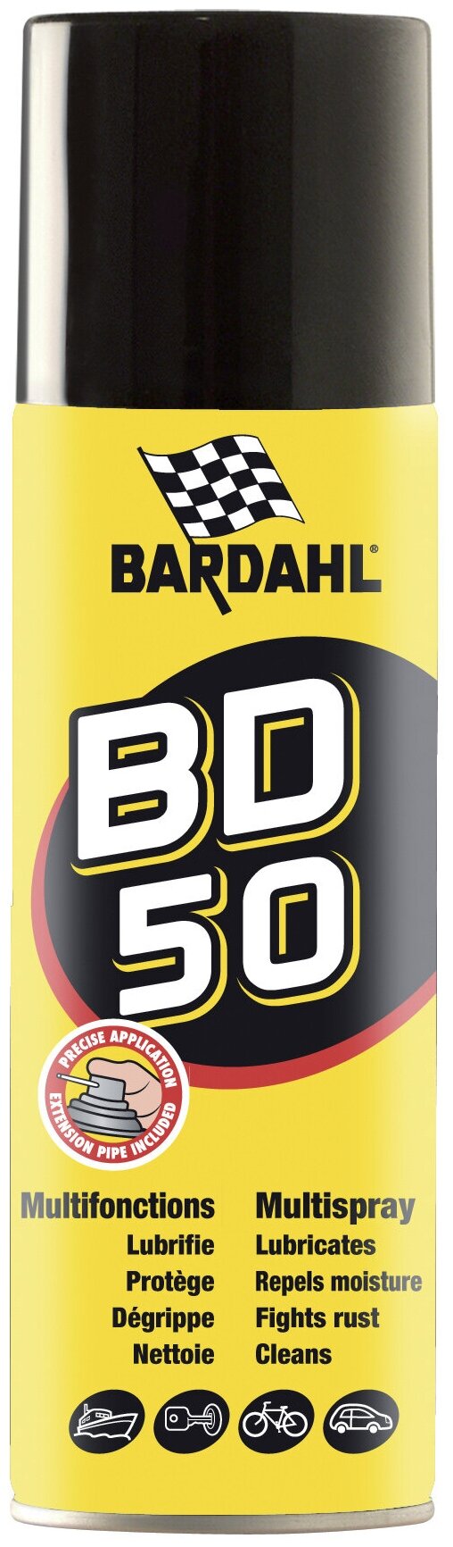 Bd50-Multispray многофункциональный спрей-смазка 500ml Bardahl 3221