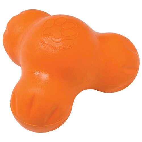 West Paw Zogoflex игрушка для собак Tux L 15.25 см под лакомства оранжевый