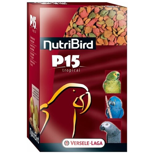 Versele-Laga NutriBird Tropicall гранулированный корм для крупных попугаев P15 10 кг