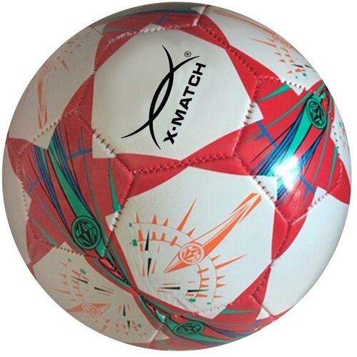 match 1 Мяч футбольный X-Match, 1 слой PVC, 1.6 mm, звёзды X-Match 56501