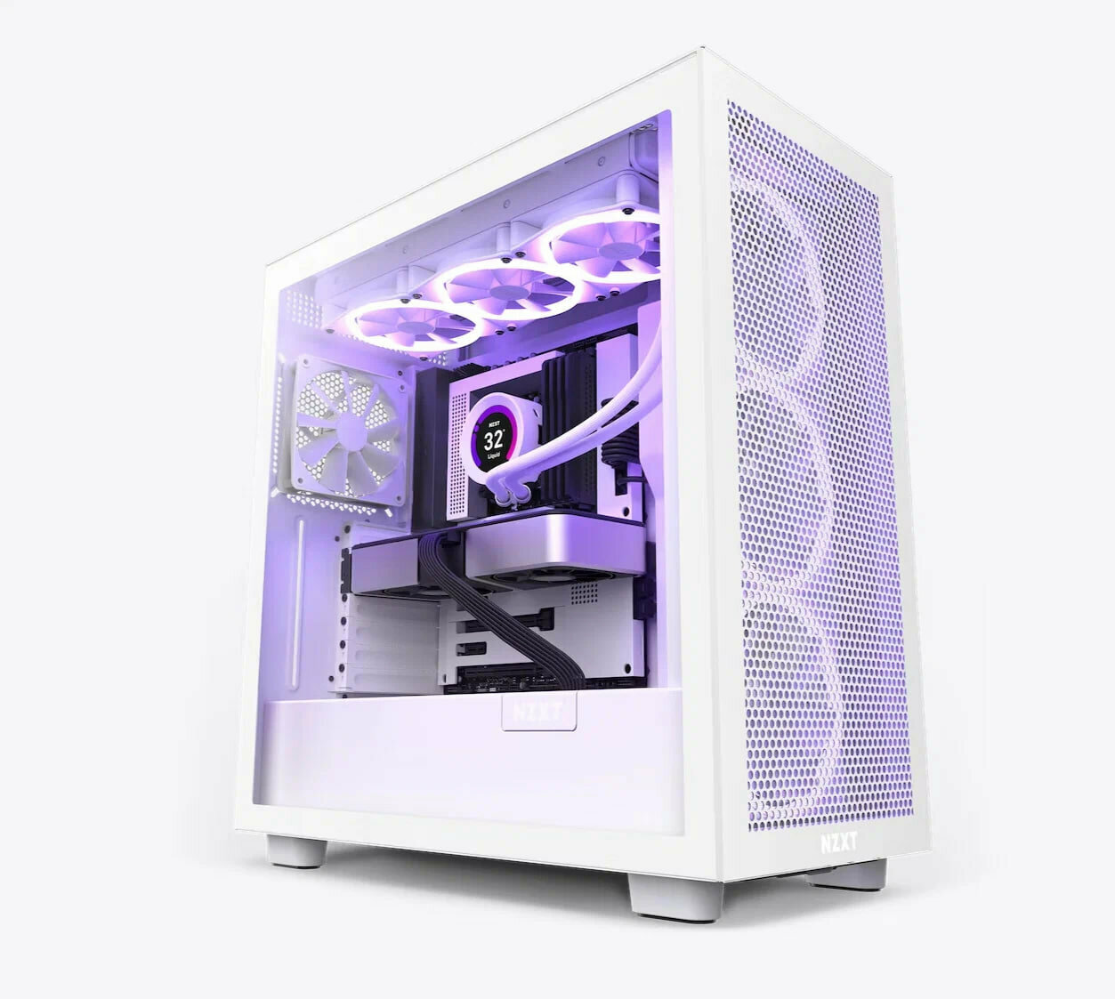 Компьютерный корпус NZXT H7 Flow белый