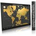 Smart Gift Стираемая карта мира Carbon Edition А2, 59 × 42 см
