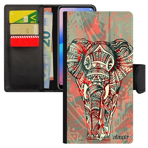фото Чехол-книжка для мобильного samsung galaxy s7 edge, "слон" азиатский elephant utaupia