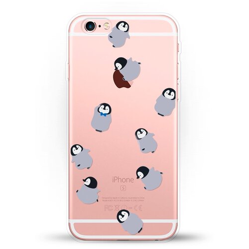 фото Силиконовый чехол несколько пингвинов на apple iphone 6/iphone 6s andy & paul