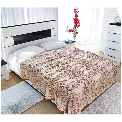 фото Плед tango bicolor 200x220 см, коричневый