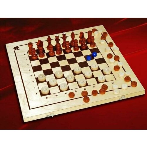 Шахматы, шашки, нарды 3 в 1 арт. С-11/ШК-1 (400*210)