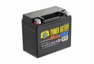 Аккумулятор TYUMEN BATTERY MOTO AGM 12A/h 12V 150A 150х86х130