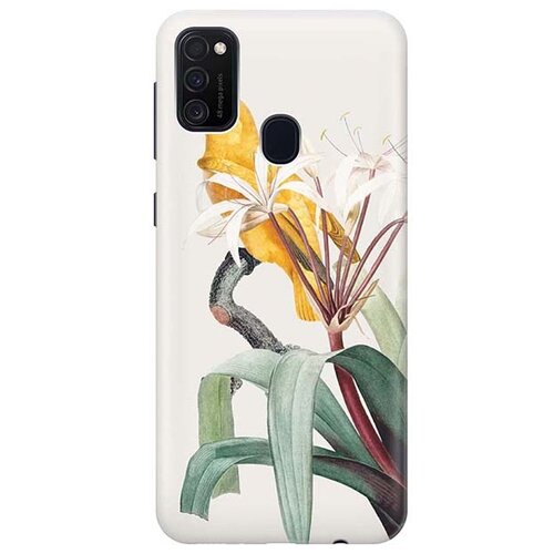 фото Чехол - накладка artcolor для samsung galaxy m21 / m30s с принтом "желтый попугай" re:pa