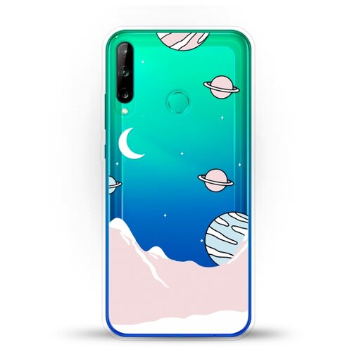 фото Силиконовый чехол горы и планеты на huawei p40 lite e andy & paul