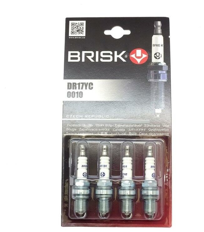 Свеча зажигания BRISK DR17YC 4 шт.