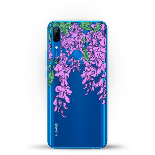 фото Силиконовый чехол цветы фиолетовые на huawei p smart z andy & paul
