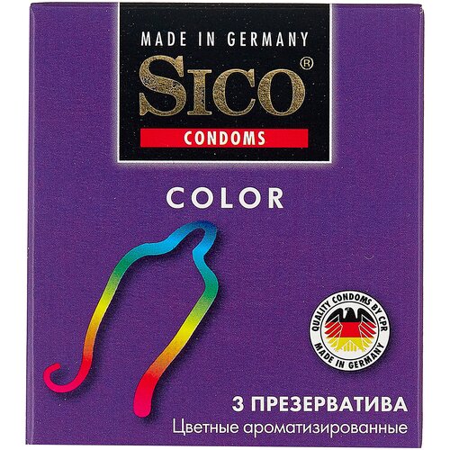 Презервативы Sico Color, 3 шт.