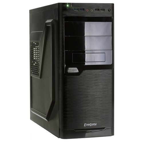 Компьютерный корпус ExeGate XP-330U 450 Вт, черный корпус exegate xp 330u black