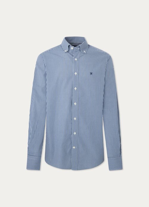 Рубашка HACKETT London, размер S, белый, синий