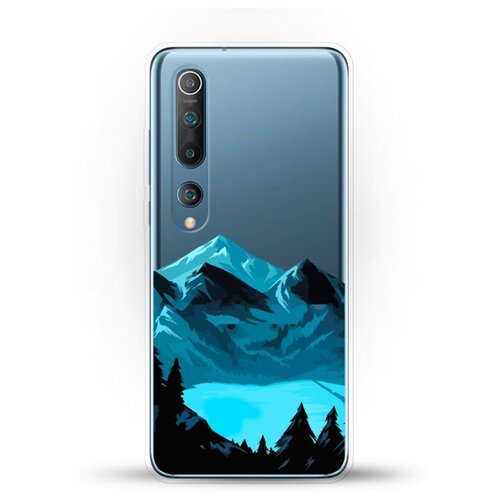 фото Силиконовый чехол горы и озеро на xiaomi mi 10 pro andy & paul