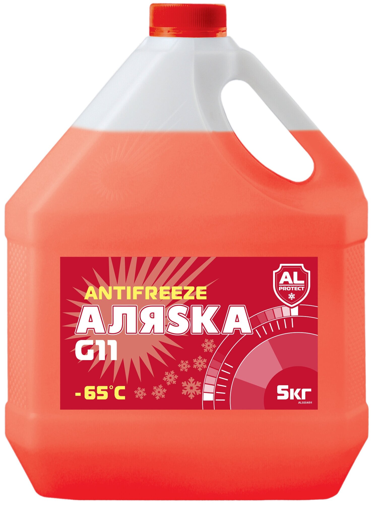 Антифриз Аляsка Antifreeze -65°C G11 красный