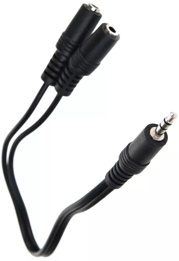 Кабель-адаптер 3.5ST(M)/2*3.5 ST(F), 0.2метра VCOM Кабель-адаптер 3.5ST(M)/2*3.5 ST(F), 0.2метра VCOM