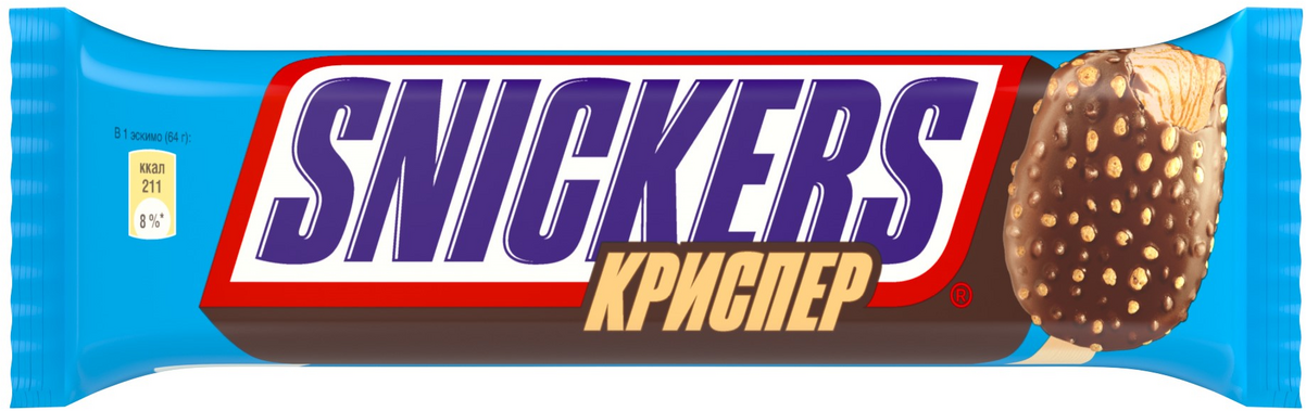 Мороженое-эскимо молочное, SNICKERS Россия, бзмж