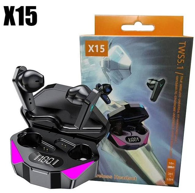 Беспроводные игровые наушники x15 блютуз наушники с микрофоном для смартфона / Наушники для телефона / Наушники беспроводные