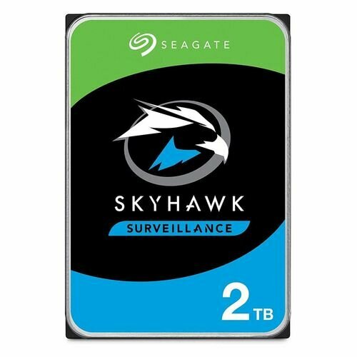 Жесткий диск Seagate Skyhawk ST2000VX015, 2ТБ, HDD, SATA III, 3.5