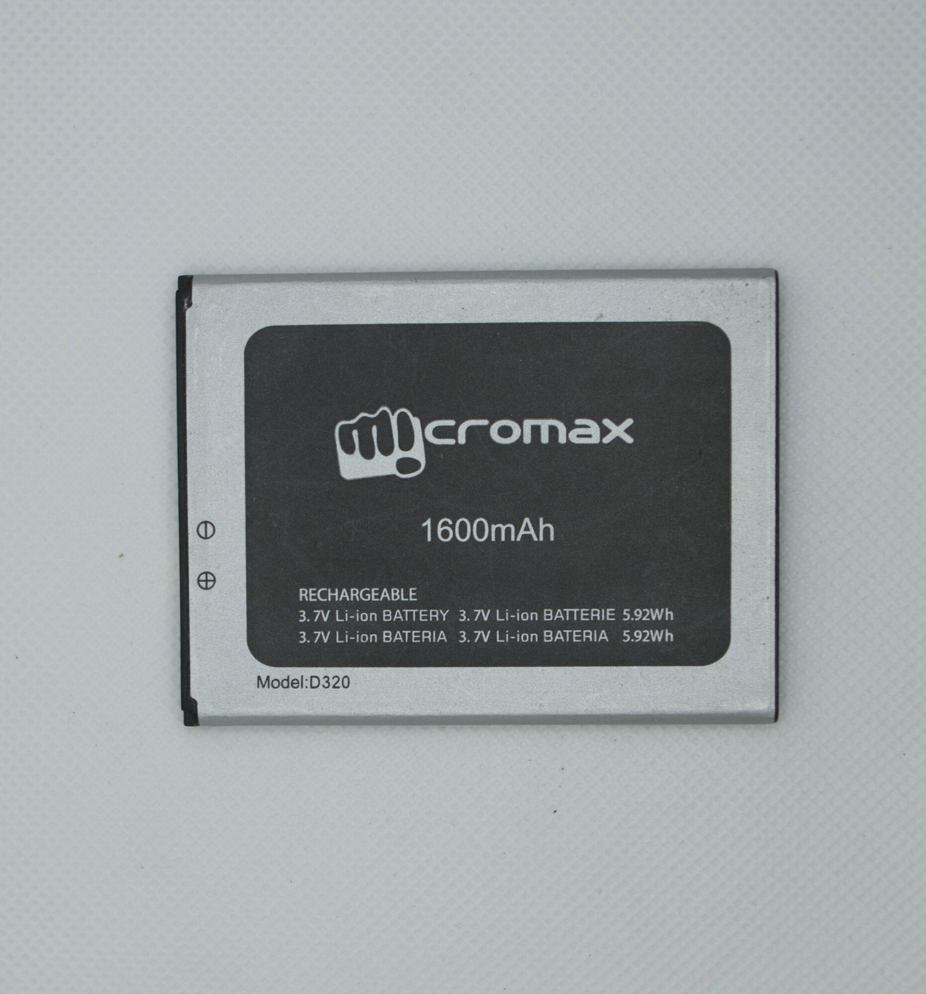 Аккумулятор Micromax D320 1600mah (снятый, оригинал)