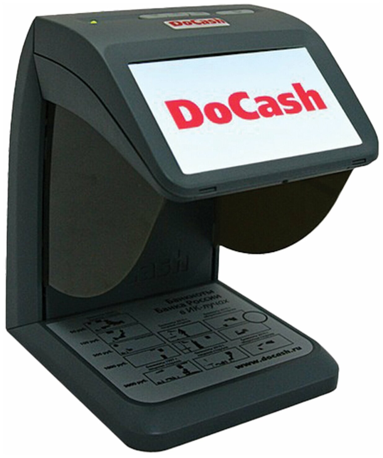 Детектор банкнот DOCASH mini IR/UV/AS, просмотровый, ИК, УФ, антистокс /Квант продажи 1 ед./