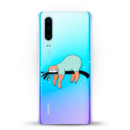 фото Силиконовый чехол ленивец на ветке на huawei p30 andy & paul