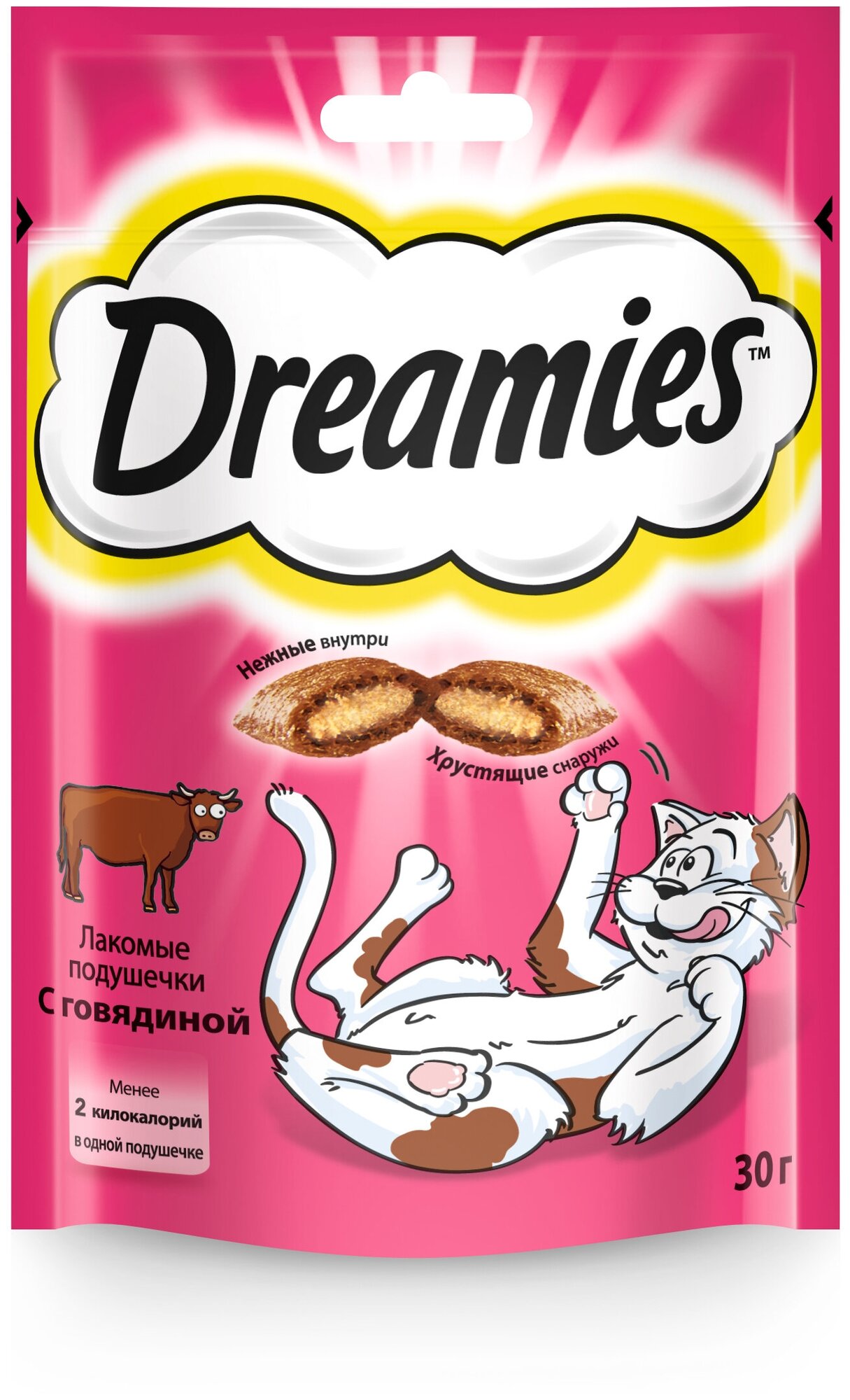 Dreamies лакомые подушечки Говядина, 30 г.