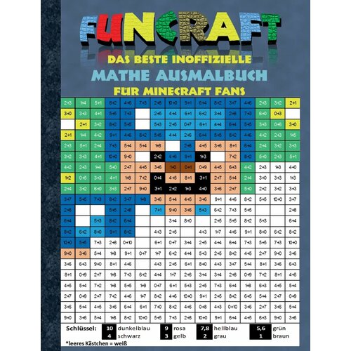Funcraft - Das beste inoffizielle Mathe Ausmalbuch für Minecraft Fans. Alter: 6-10 Jahre. 1, 2, 3. und 4. Klasse, (malen, basteln, lustig, lachen, …