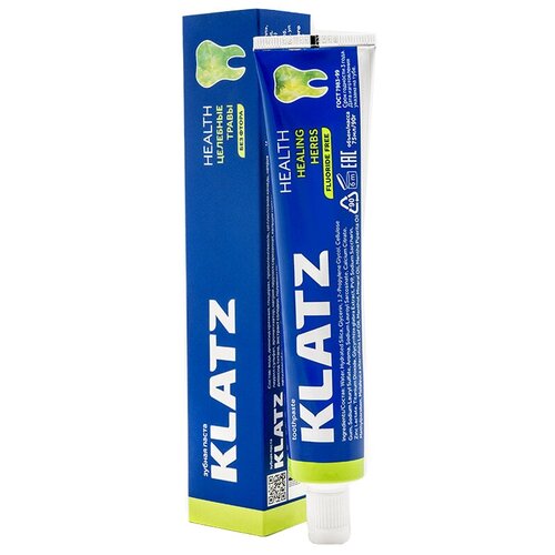 Зубная паста Klatz Health Целебные травы без фтора, 75 мл зубная паста klatz health health enamel remineralization 75 мл