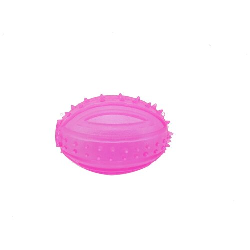 Мячик для собак Homepet Регби 8.9 см, розовый, 1шт. мячик для собак homepet регби 8 9 см голубой 1шт