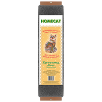 HOMECAT Когтеточка с кошачьей мятой малая 58х10 см , серая