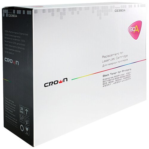 Картридж CROWN MICRO CM-CE390X, 10000 стр, черный картридж crown micro cm ce390a 10000 стр черный