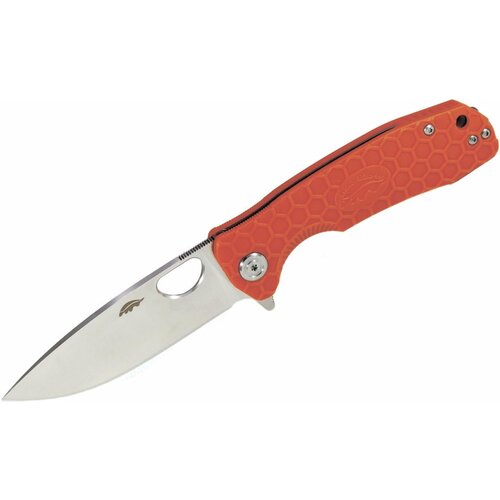 нож honey badger flipper d2 l hb1044 с оранжевой рукоятью Нож Honey Badger Flipper D2 L (HB1044) с оранжевой рукоятью