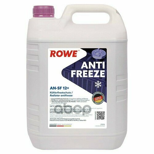 Антифриз G12+ Rowe Hightec Antifreeze An-Sf Концентрат 5Л Красный ROWE арт. 21014005099