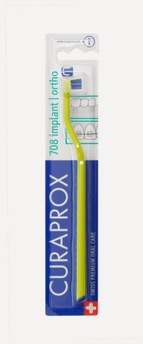 Изображение товара Зубная щетка CURAPROX для имплантов и ортоконструкций CS708, салатовая